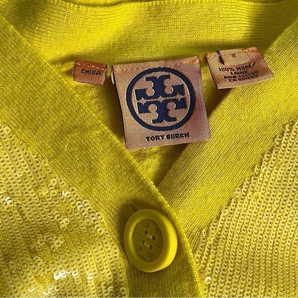 TORY Burch Sequined Cardigan FLAWED - Picture 7 of 9